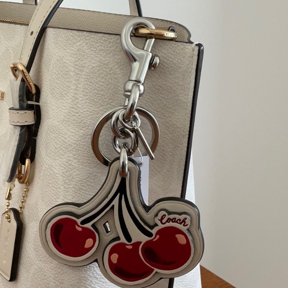 Coach  Cherry Keychain New - Picture 1 of 4